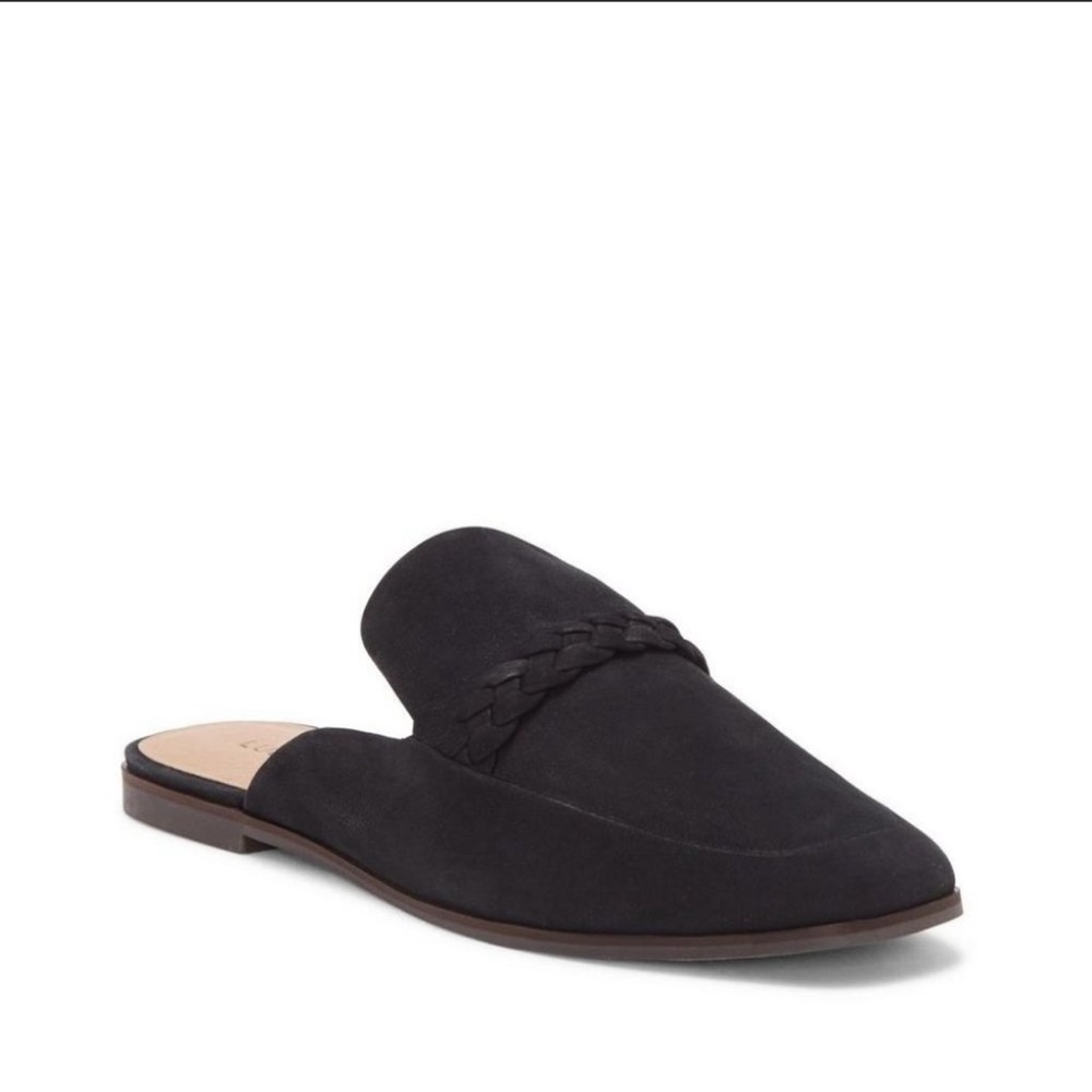 Lucky Brand Agnae Leather Flat Slide